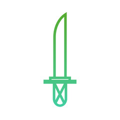 Katana Medieval Gradient Linear Style