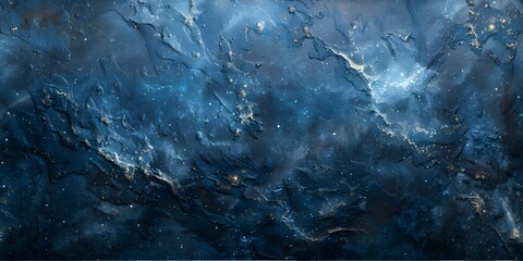 Wall Mural - blue star textures: seamless abstract space painting on dark background. concept blue star textures,