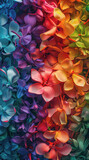 Fototapeta Panele - floral wallpaper rainbow flowers