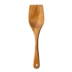 Wall Mural - wooden spoon isolated on white