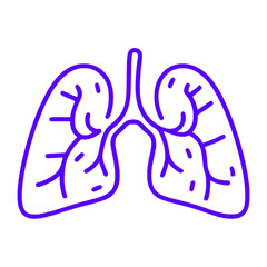 Wall Mural - Lungs vector illustration