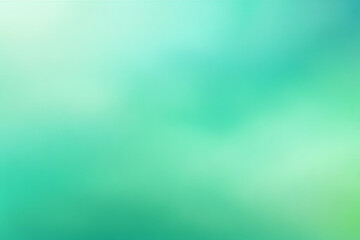 Wall Mural - abstract gradient smooth blurred smoke aquamarine green background image