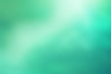 Wall Mural - abstract gradient smooth blurred smoke aquamarine green background image
