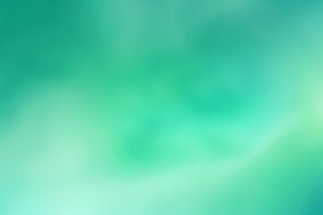 Wall Mural - abstract gradient smooth blurred smoke aquamarine green background image