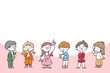 © sato66 - 見上げる子供達のイラスト素材