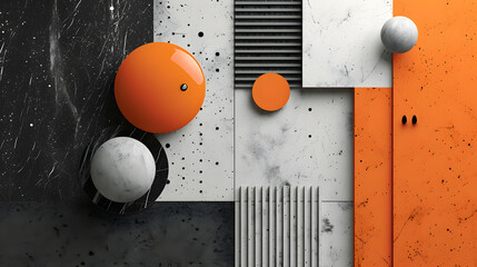 Poster - visual interplay between contrasting elements