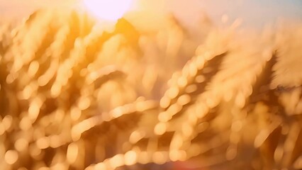 Poster - Close Up of a Field of Wheat Generative AI