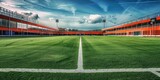Fototapeta Sport - Football stadium background 