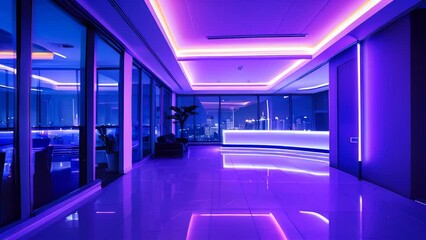 Aufkleber - Fantasy neon illuminated space