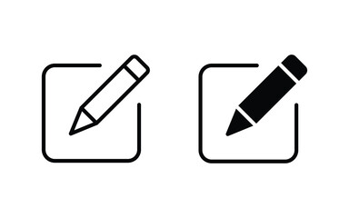 Edit icon set. Pencil icon, sign up icon vector illustration