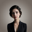 © PixelFoundry - Portrait of a woman with short hair wearing a black blazer