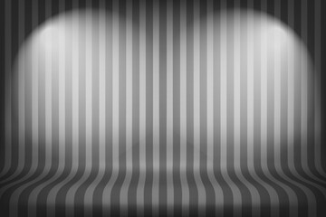 Aufkleber - Abstract grey interior with stripes on the wall. Design product template. 3d vector mockup