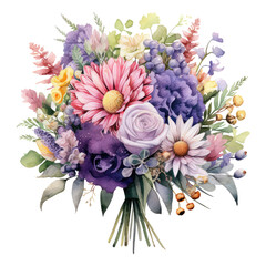 Wall Mural - Bouquet of flowers for a special Valentine's day celebration perfect wedding