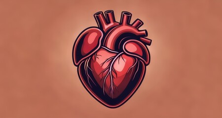 Poster -  A symbol of love and life, the heart stands strong