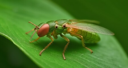 Wall Mural -  Vibrant insect life in nature's palette