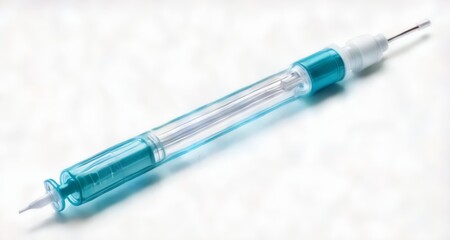 Wall Mural -  Clear syringe with needle, ready for use