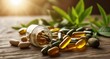  Natural vitality in a bottle - Omega-3 supplements and fresh herbs