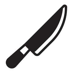 Canvas Print - knife glyph icon