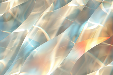 Poster - Abstract background with reflections and caustics. Hi-tech. Futuristic background image. Created with Generative AI technology.