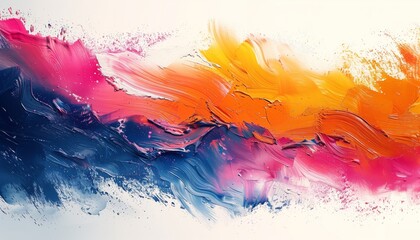 Wall Mural - Abstract painting color texture. Bright artistic splashes. Multicolor dynamic background