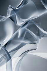 Poster - Abstract background with reflections and caustics. Hi-tech. Futuristic background image. Created with Generative AI technology.