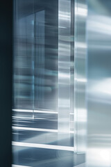 Poster - Abstract background with reflections and caustics. Hi-tech. Futuristic background image. Created with Generative AI technology.