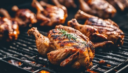 view of aesthetic grilled chicken background image