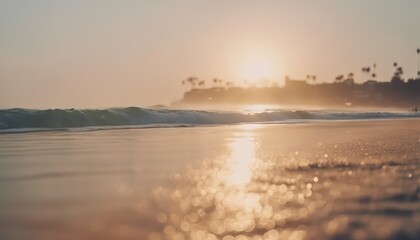 Wall Mural - view of aesthetic morning in the beach background