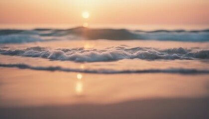 Wall Mural - view of aesthetic morning in the beach background