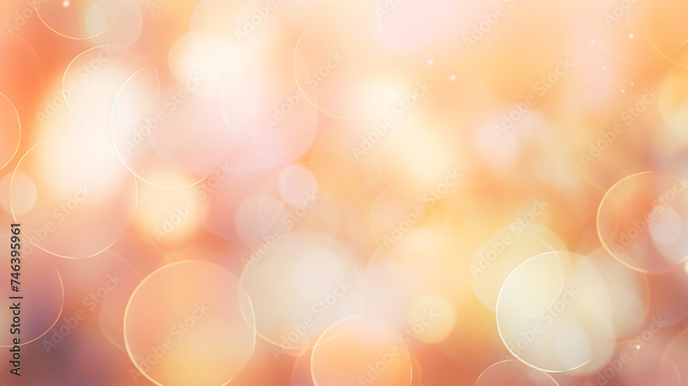 orange and gold bokeh background abstract in the style of soft color ...