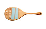 Fototapeta Pokój dzieciecy - Wooden Brush With Blue Handle. The brush bristles are neatly arranged and ready for use. on a White or Clear Surface PNG Transparent Background.