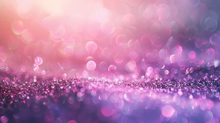 Wall Mural - pink glitter and bokeh background, ai generated image