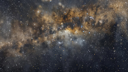 Wall Mural - a stark and striking view of a deep, dark sky brimming with a multitude of stars shining brightly, c