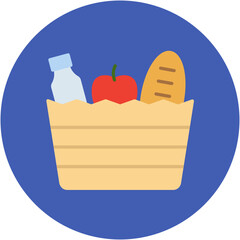 Wall Mural - Groceries Icon