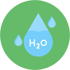 Wall Mural - H2O Icon