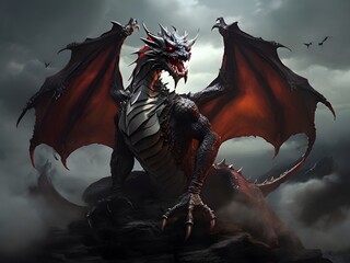 bloody dragon in the night