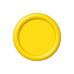 Wall Mural - 3d gold coin transparent background. Design element illustration PNG.