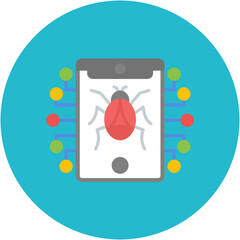 Poster - Mobile Virus Icon