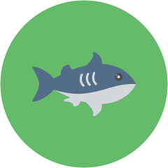 Wall Mural - Shark Icon