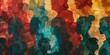 © Sasint - Colorful upper body silhouettes of people from many generations as a population concept