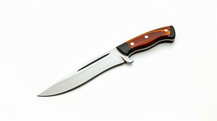 knife on white background.