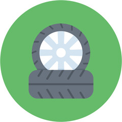 Wall Mural - Tire Icon