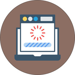 Canvas Print - Web Loading Icon