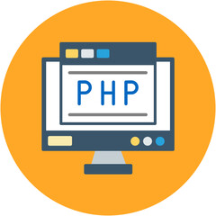 Wall Mural - PHP Coding Icon