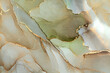 Leinwandbild Motiv Natural  luxury abstract fluid art painting in alcohol ink technique. Tender and dreamy  wallpaper. Mixture of colors creating transparent waves and golden swirls. For posters, other printed materials