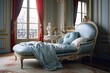 Elegant Chaise Lounges: Vintage Allure in Parisian Bedroom Decors