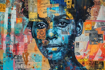 Wall Mural - Brazilian Art Vibrancy: Street to Sculpture Collage

