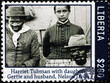 Harriet Tubman and her family on postage stamp