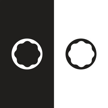 Ornate borders Mid-century Retro Badge Designs