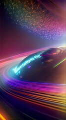 Poster - Cosmic Dance: A Symphony of Light and Color